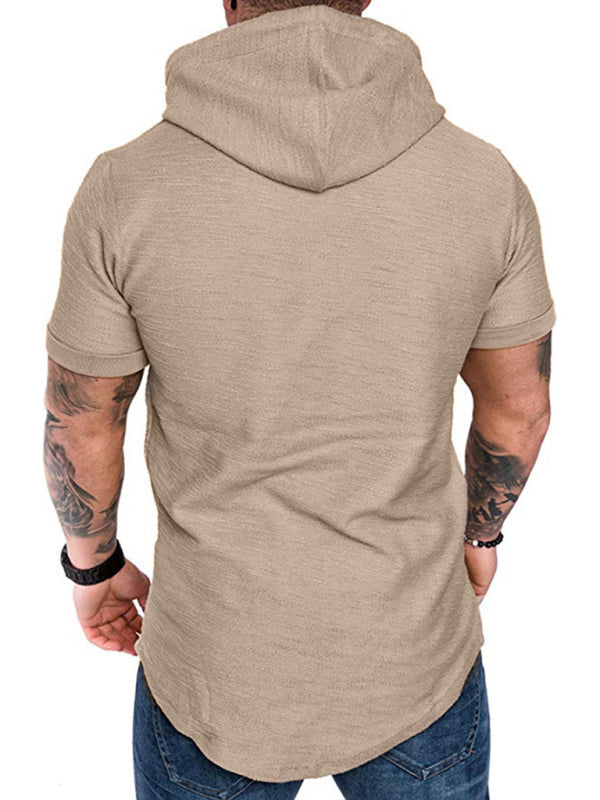 Men’s short-sleeved T-shirt sports casual sweater men’s hoodie