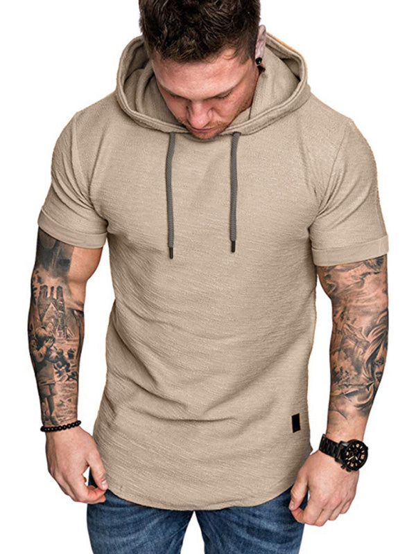 Men’s short-sleeved T-shirt sports casual sweater men’s hoodie