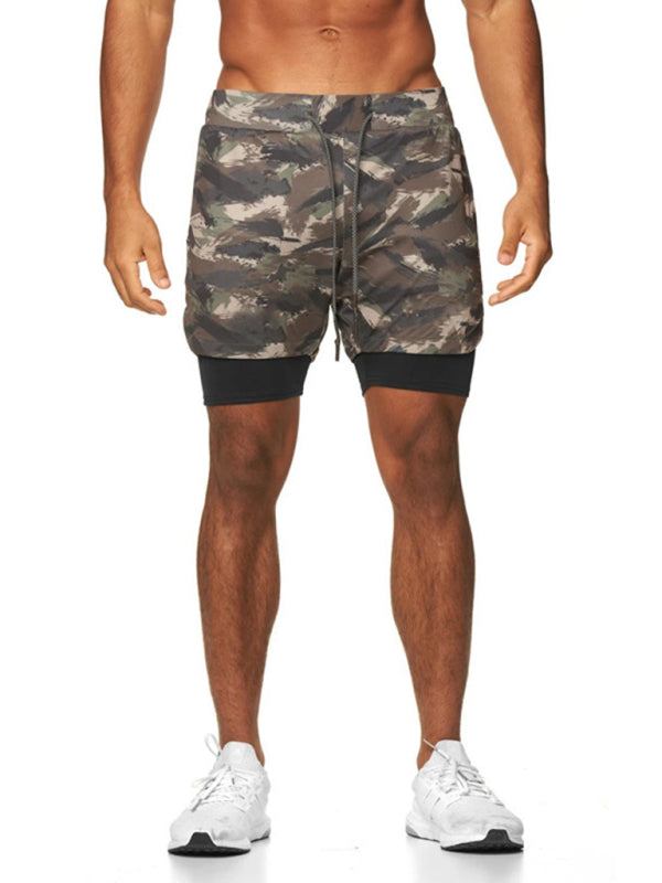 Men’s Shorts Sports Leisure Outdoor Loose Multi Pocket Double Layer Gym Pants