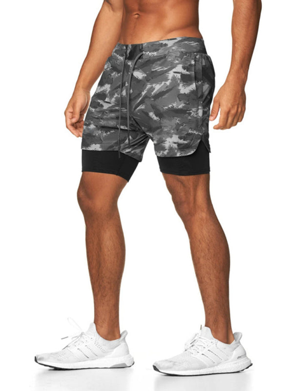 Men’s Shorts Sports Leisure Outdoor Loose Multi Pocket Double Layer Gym Pants