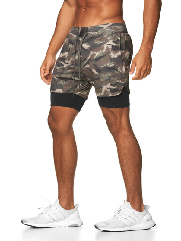 Men’s Shorts Sports Leisure Outdoor Loose Multi Pocket Double Layer Gym Pants