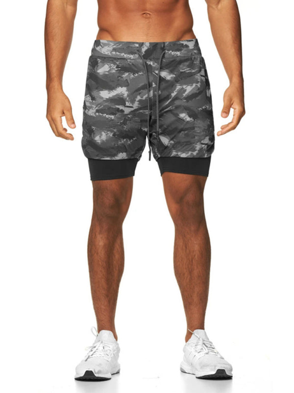 Men’s Shorts Sports Leisure Outdoor Loose Multi Pocket Double Layer Gym Pants