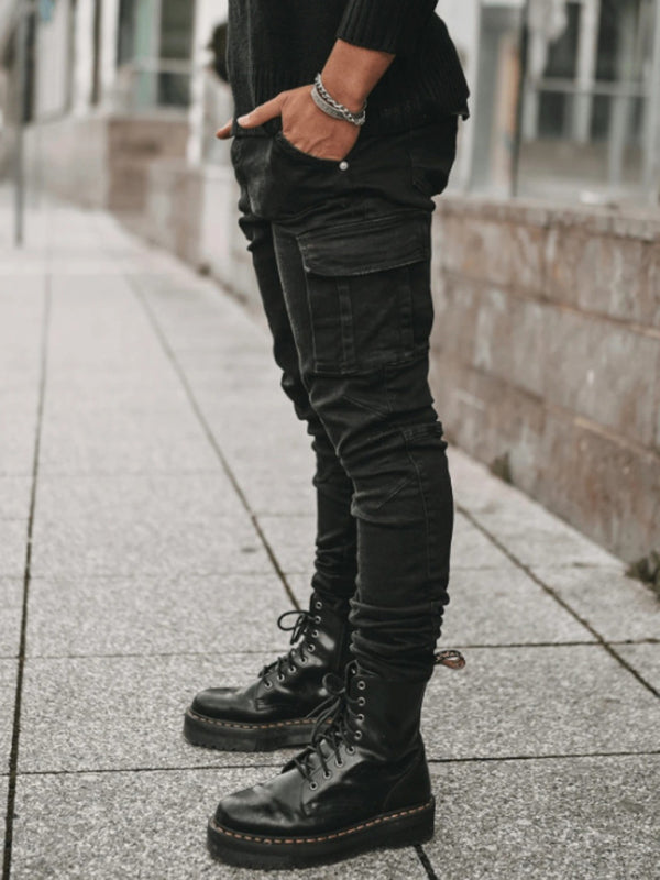 Men’s Side Pocket Skinny Jeans For Men