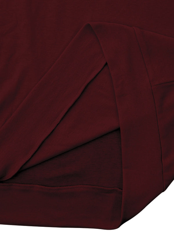 Men’s Solid Color Turtleneck Long Sleeve T-Shirt