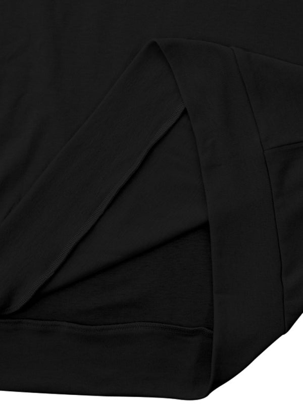 Men’s Solid Color Turtleneck Long Sleeve T-Shirt