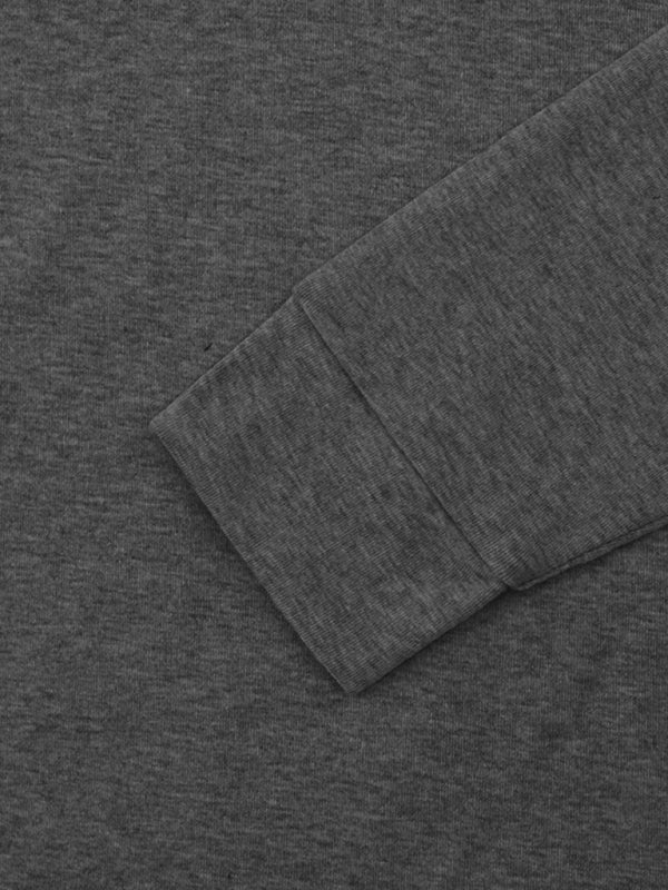 Men’s Solid Color Turtleneck Long Sleeve T-Shirt