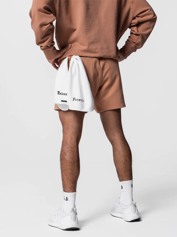Men’s sports and leisure retro loose training running embroidered versatile shorts