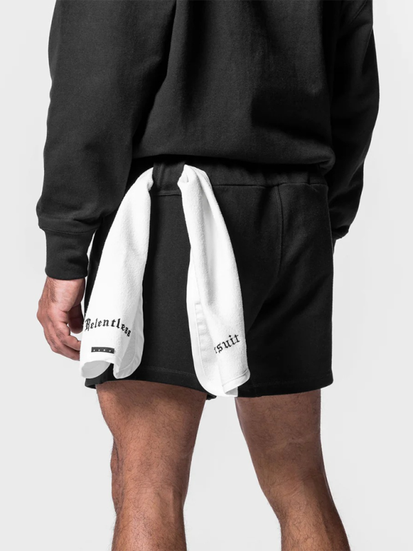 Men’s sports and leisure retro loose training running embroidered versatile shorts