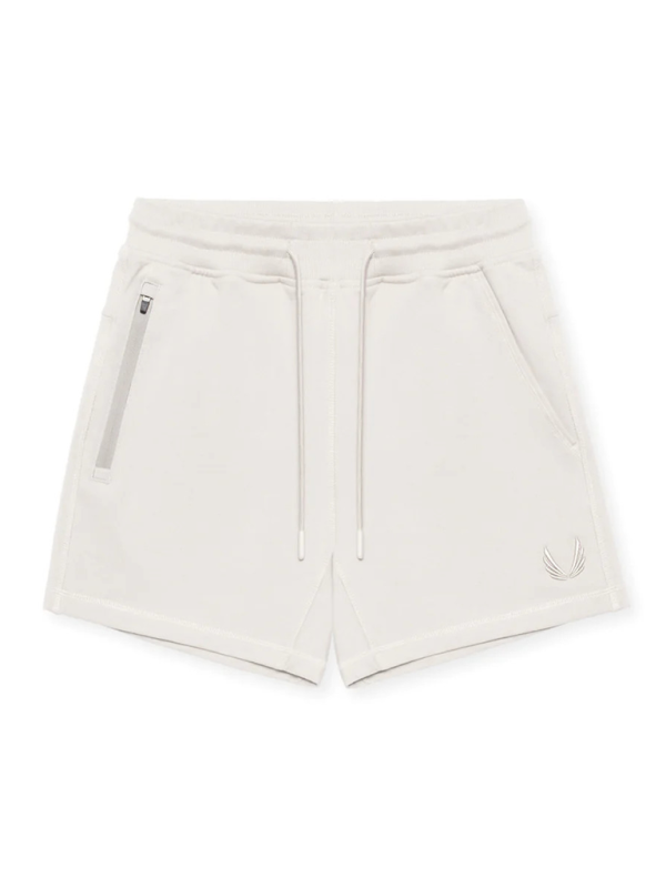 Men’s sports and leisure retro loose training running embroidered versatile shorts - White / M