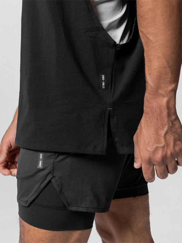 Men’s Sports Loose Round Neck Quick Dry Sleeveless Vest