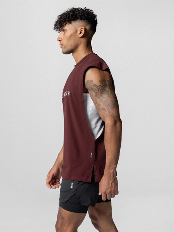 Men’s Sports Loose Round Neck Quick Dry Sleeveless Vest