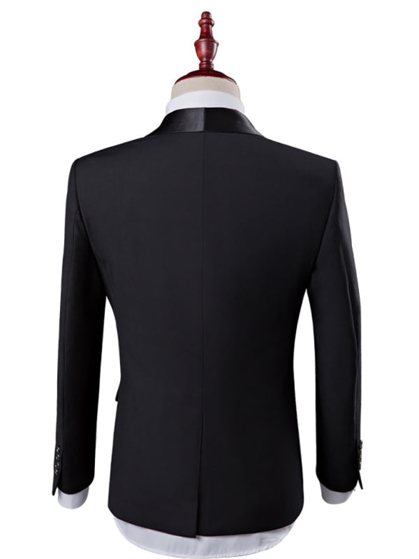 Men’s Stylish Lapel Collar Business Suit