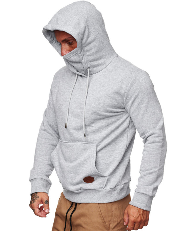 Men’s Sweatshirt Hoodie Long Sleeve T-Shirt Call of Duty Sweatshirt Face Mask - Grey / M