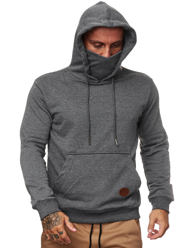 Men’s Sweatshirt Hoodie Long Sleeve T-Shirt Call of Duty Sweatshirt Face Mask - Charcoal grey / M