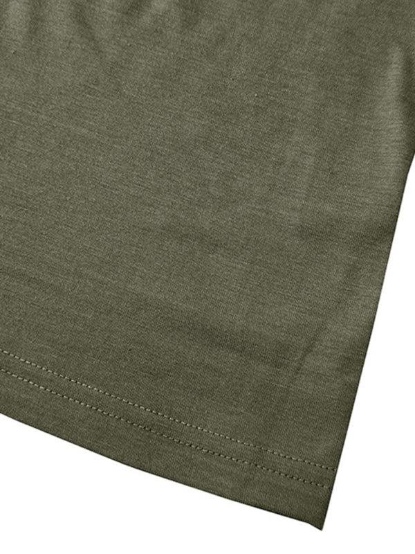 Men’s turtleneck all-match bottoming short-sleeved t-shirt