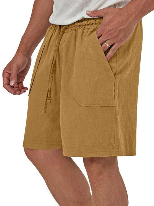 Men’s two-piece vest shorts casual sleeveless cardigan suit