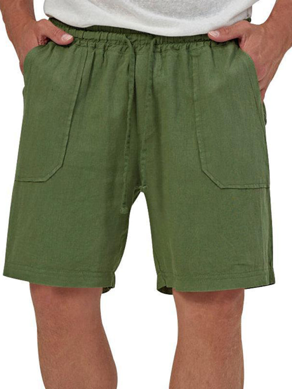 Men’s two-piece vest shorts casual sleeveless cardigan suit