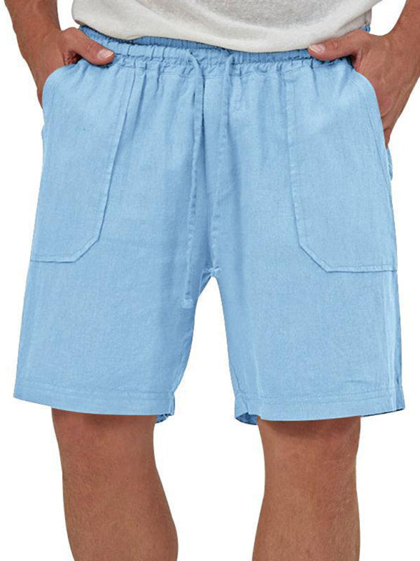 Men’s two-piece vest shorts casual sleeveless cardigan suit