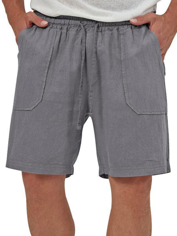Men’s two-piece vest shorts casual sleeveless cardigan suit