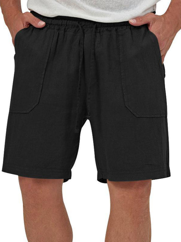 Men’s two-piece vest shorts casual sleeveless cardigan suit