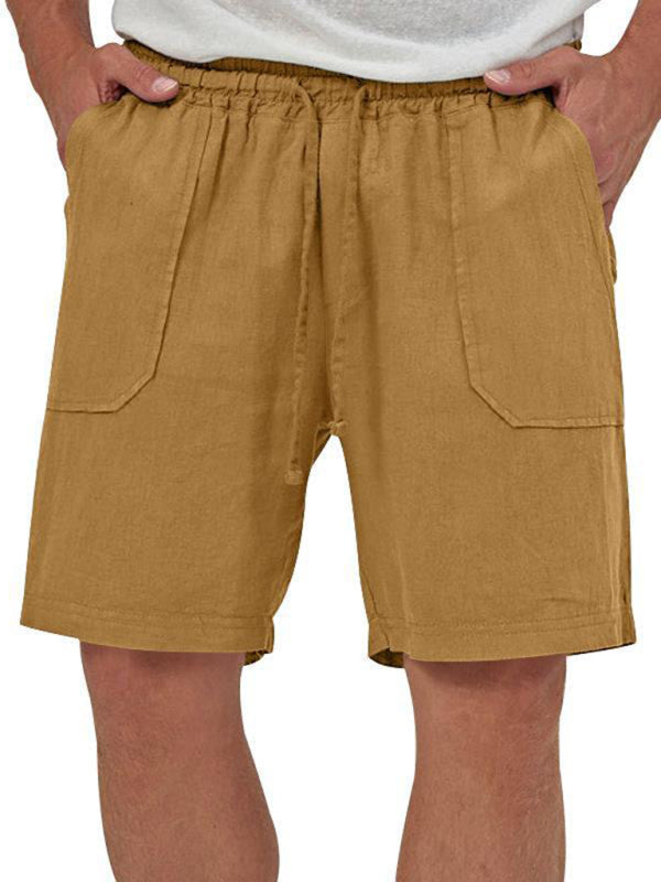 Men’s two-piece vest shorts casual sleeveless cardigan suit