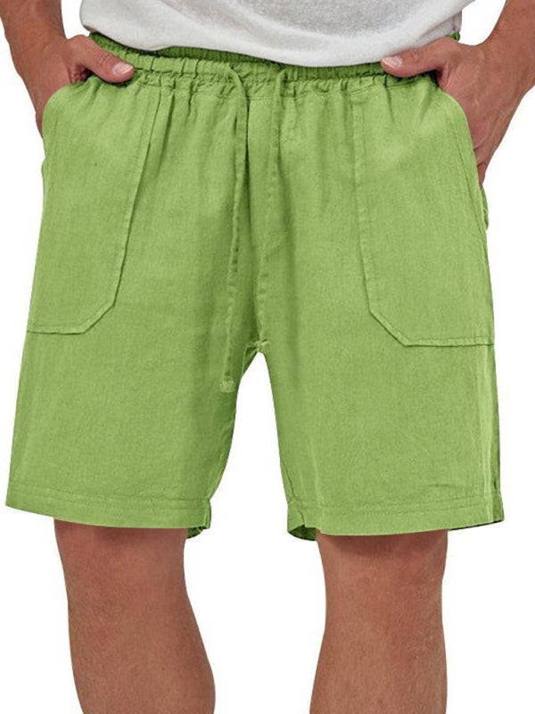 Men’s two-piece vest shorts casual sleeveless cardigan suit