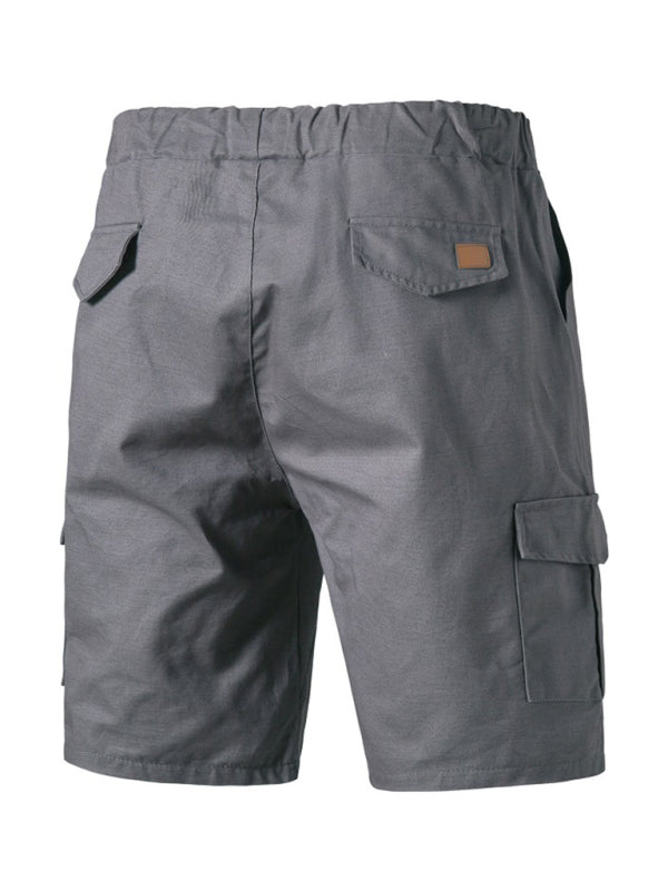 Men’s Woven Casual Cargo Multi-Pocket Shorts