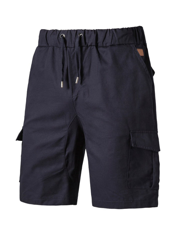 Men’s Woven Casual Cargo Multi-Pocket Shorts