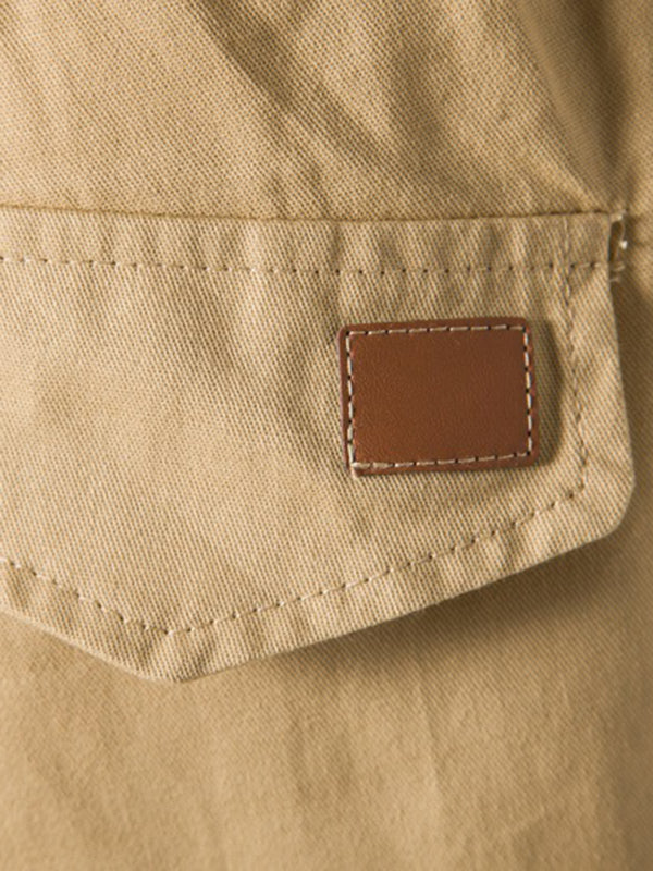 Men’s Woven Casual Cargo Multi-Pocket Shorts