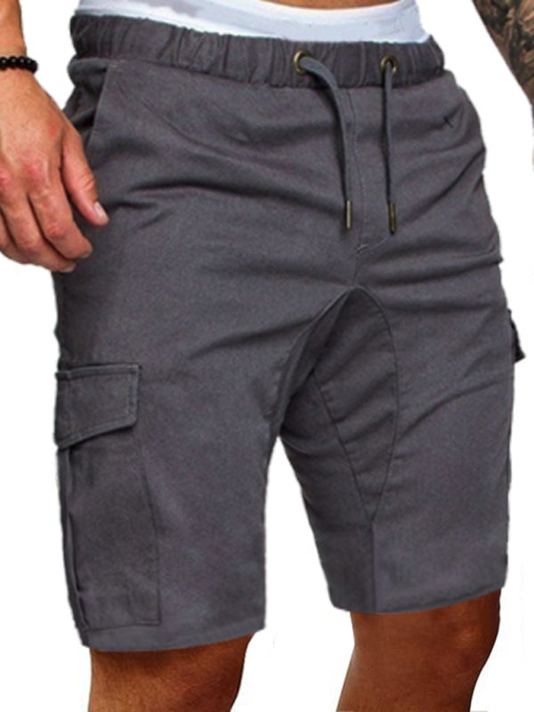 Men’s Woven Casual Cargo Multi-Pocket Shorts
