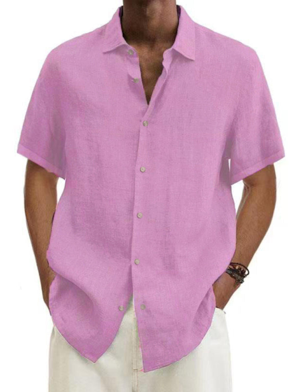 Men’s Woven Casual Short Sleeve Shirt