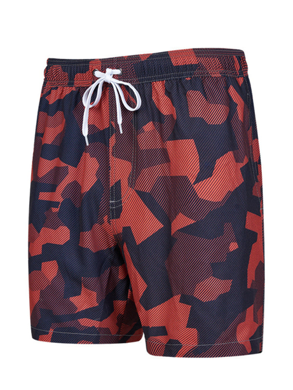 New Arrival Men’s Seaside Travel Casual Shorts Sports Surfing Swimming Trunks Casual Cropped Pants - Pattern3 / S
