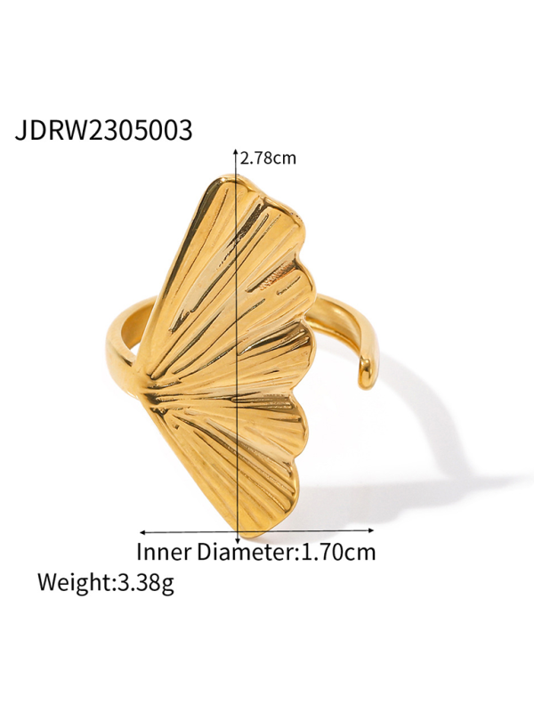 New beach style ocean element shell starfish ring - Pattern2 / FREESIZE