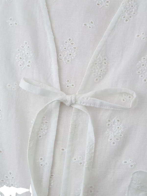 New Embroidered Heart Pocket Women’s Shirt Top