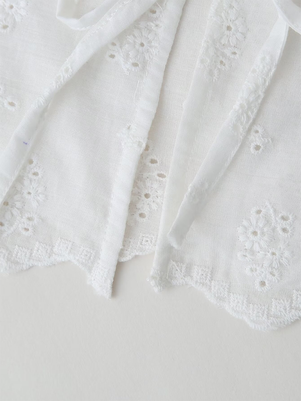 New Embroidered Heart Pocket Women’s Shirt Top