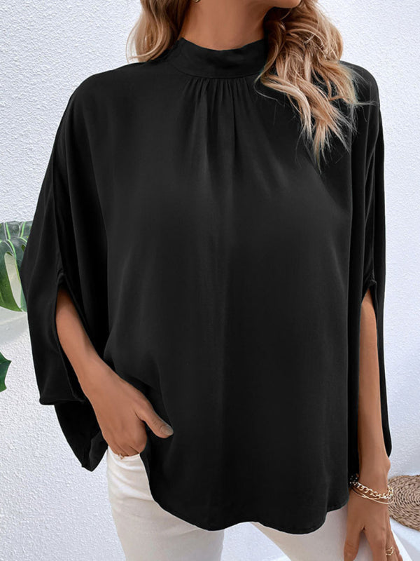 New fashion women’s temperament solid color shirt
