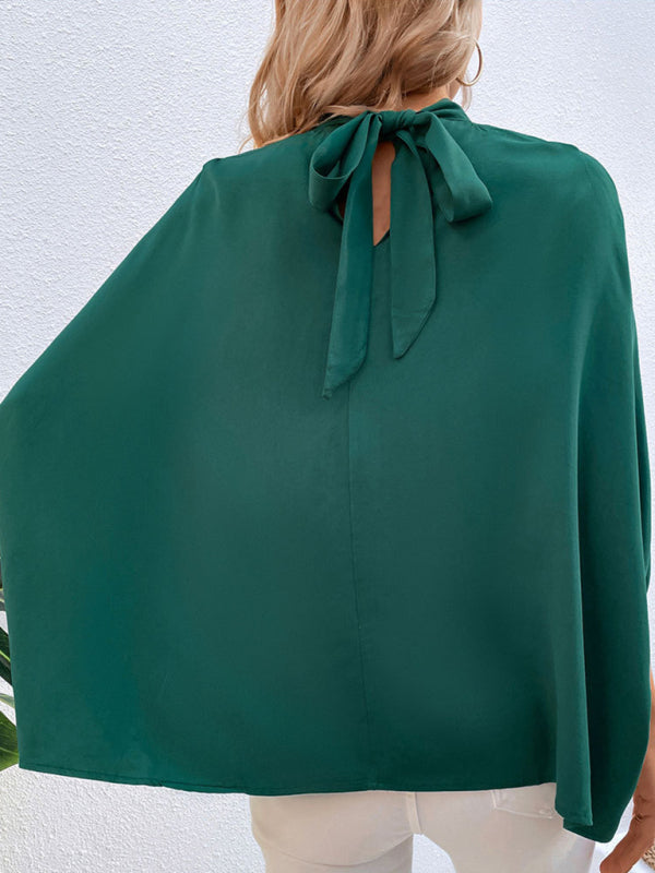 New fashion women’s temperament solid color shirt