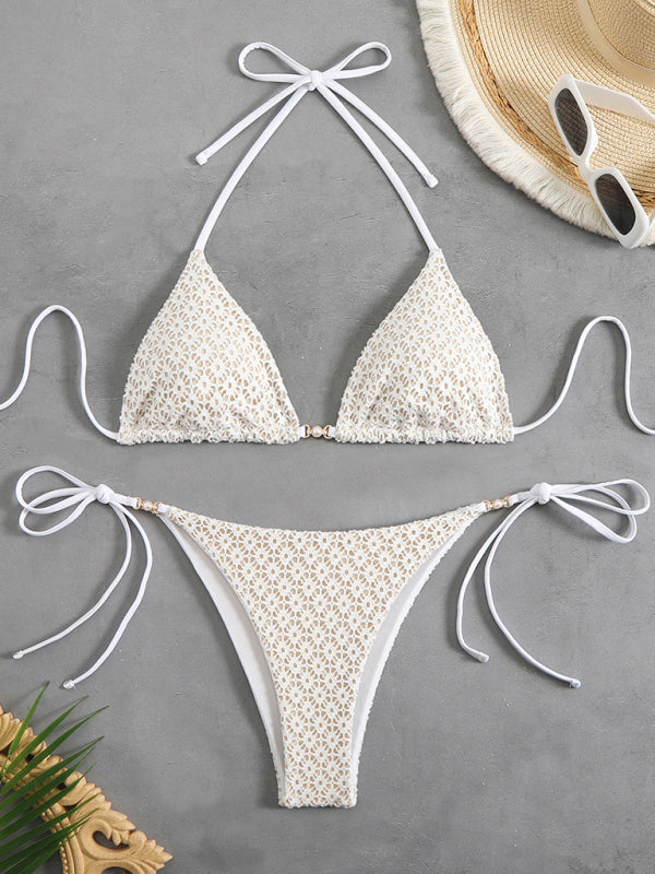 New floral bikini - White / S