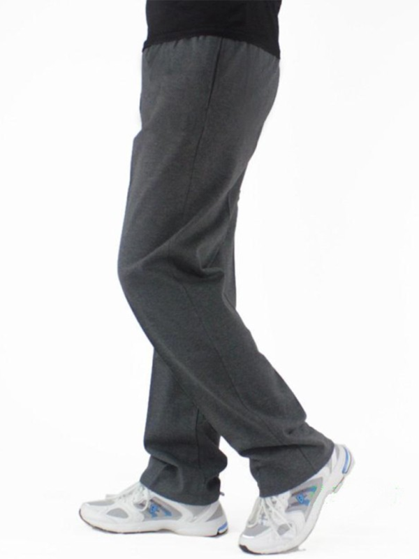 New men’s casual straight solid color loose trousers