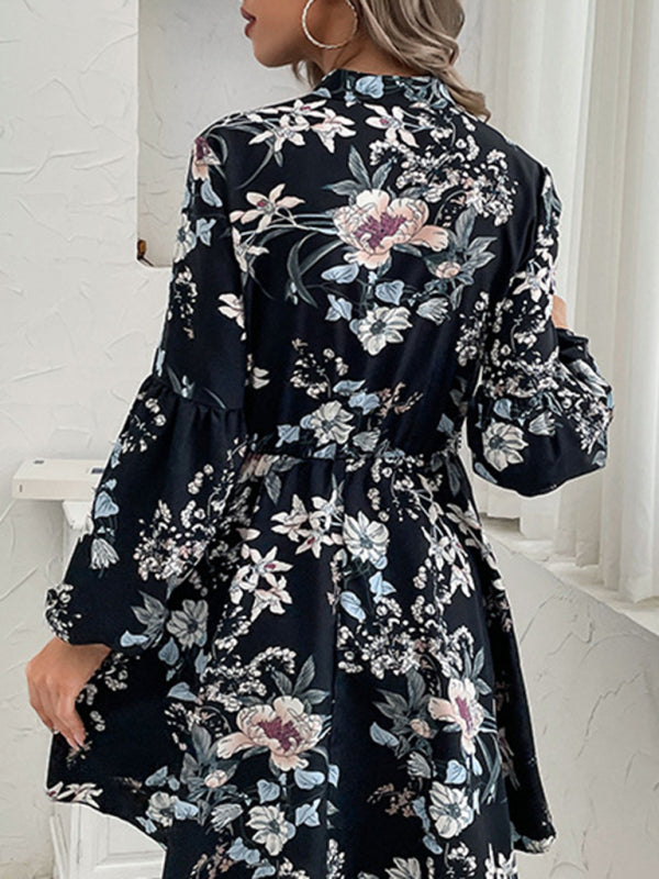 New product long -sleeved long -sleeved base fashion dress - Closther
