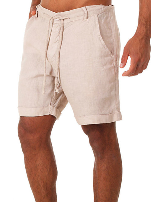 New style drawstring casual pants shorts three-quarter length pants