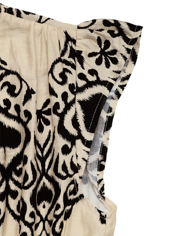 Patterned sleeveless top from New Style Holiday Style printed dress collection
