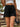 New summer all-match elastic waist design denim shorts casual pants