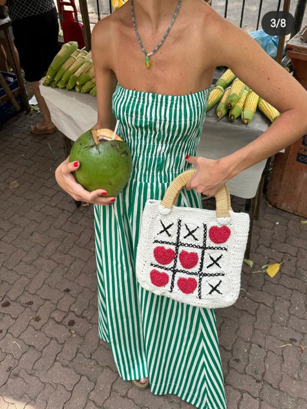 New tube top and sleeveless elegant ladies dress with elegant craftsmanship - Green / S