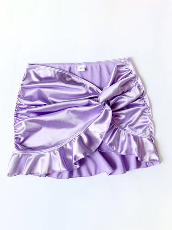 New women’s clothing sweetheart hottie high-gloss fabric push-up sexy spa skirt bikini