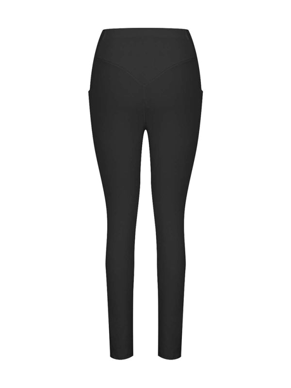 New Women’s High Waist Hip Pocket Yoga Pants