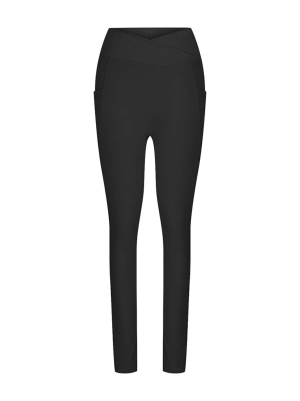 New Women’s High Waist Hip Pocket Yoga Pants