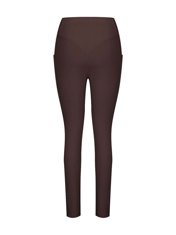 New Women’s High Waist Hip Pocket Yoga Pants