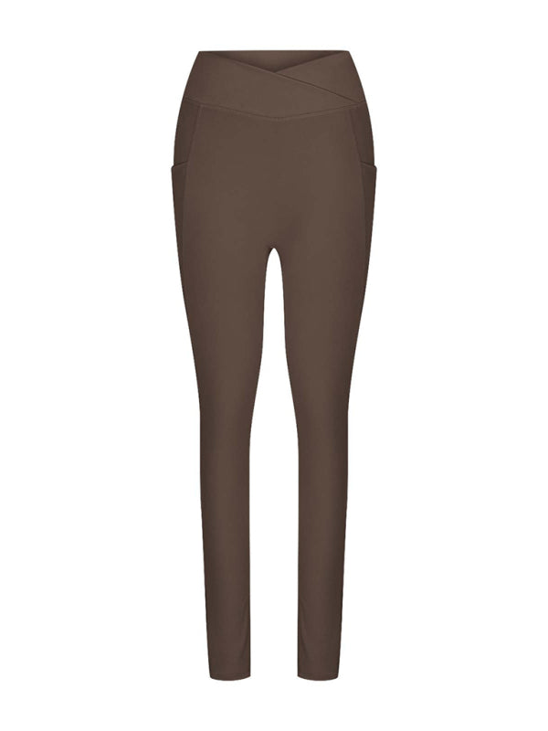 New Women’s High Waist Hip Pocket Yoga Pants
