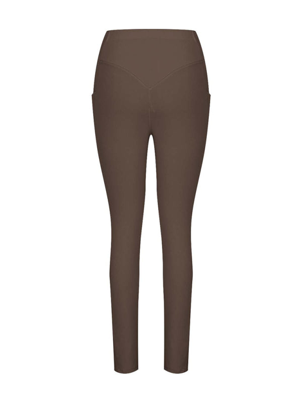 New Women’s High Waist Hip Pocket Yoga Pants